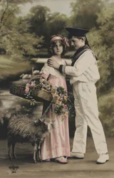 Due bambini in costume